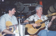 Slaid Cleaves watching Aaron Dazzle 'em